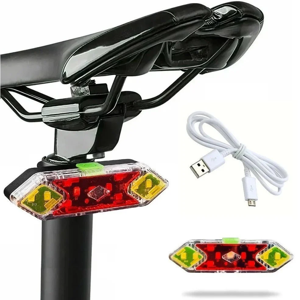 Luz Led Para Bicicleta Trasera Qx-w11 Recargable Usb Ipx6